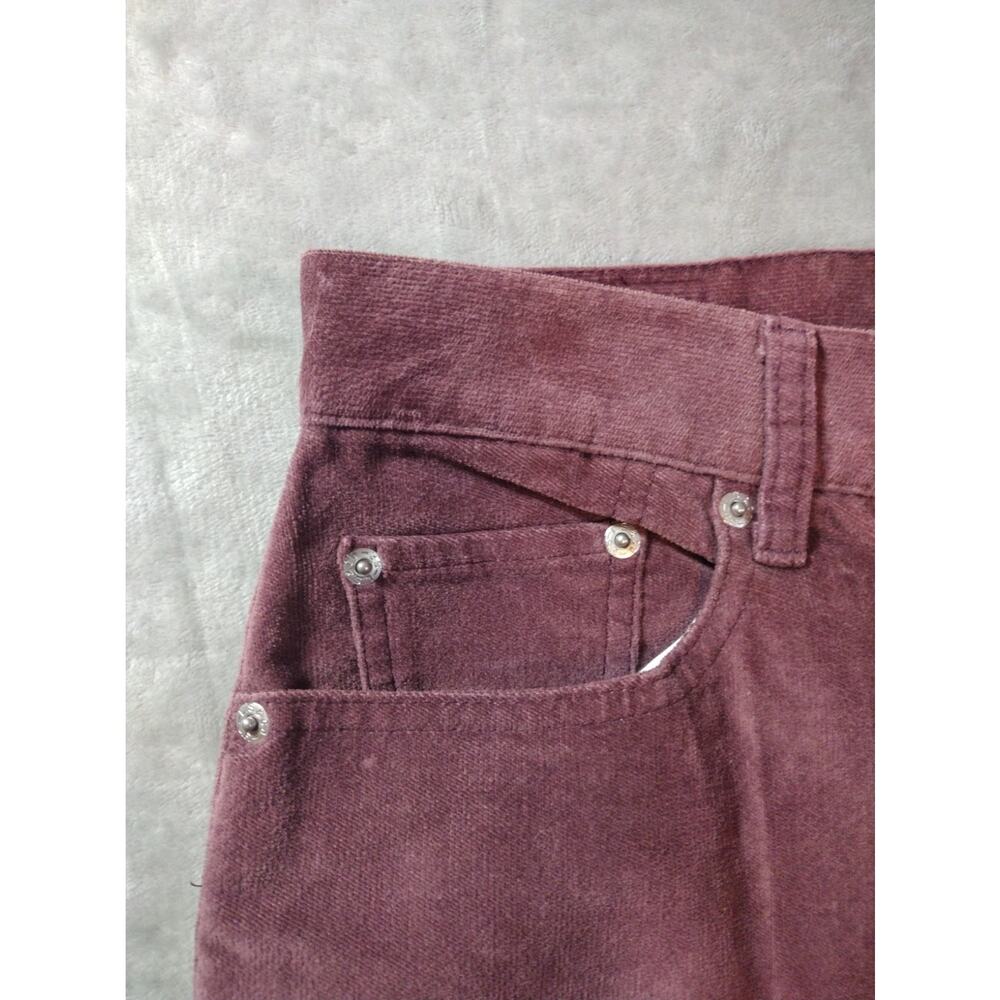 Vtg Levis 505 Corduroy Jeans Womens 16M (35×31) Mauve Pink Low Rise Straight Leg - Picture 11 of 13